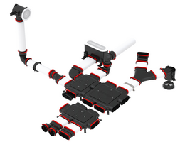 Rendering Zehnder ComfoFix FL51 Comfortable indoor ventilation Angled view