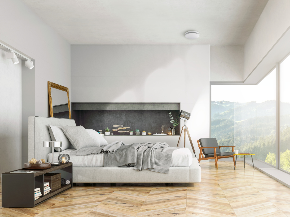 Tellerventil für Zuluft Zehnder ComfoValve Luna S Tellerventil in Schlafzimmer