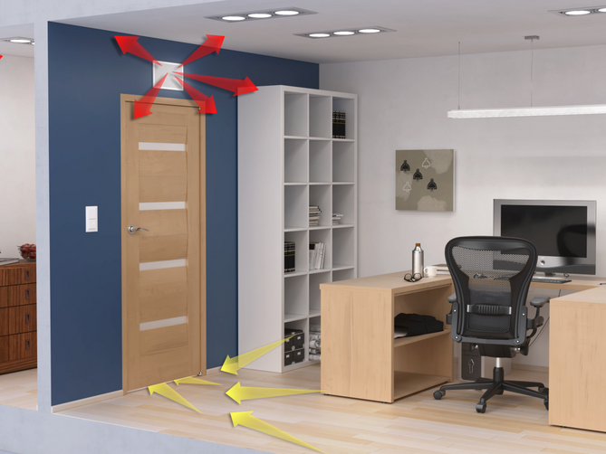 Zehnder_CSY_ComfoDuctActivoS60_Milieu_Homeoffice_Version1 De l’air frais pour les espaces clos avec Zehnder ComfoDuct Activo.